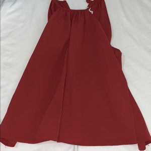 Maroon top